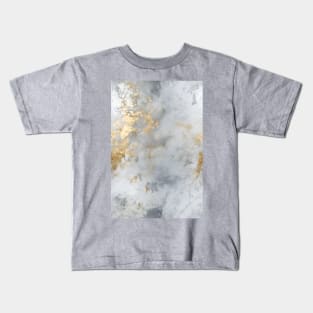 Abstract Golden Marble Texture Kids T-Shirt